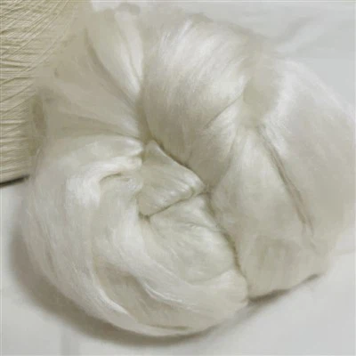 الیاف ابریشم ریسی شده